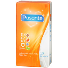 Pasante Taste Mixed Flavours Kondomer 12 stk  1