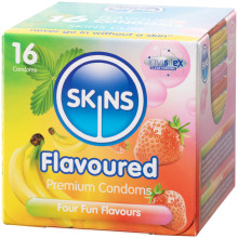 Skins Forskellige Kondomer med Smag 16 stk  1