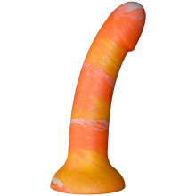 baseks Orange Sunset Silikondildo mit Saugnapf 18 cm